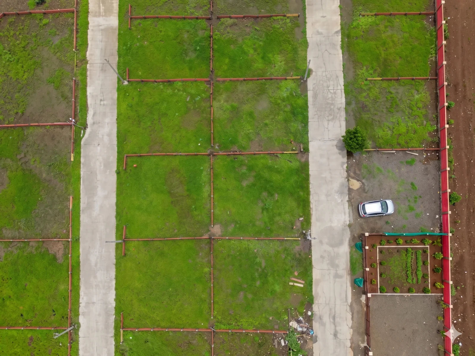 Aerial View of Layout Plots