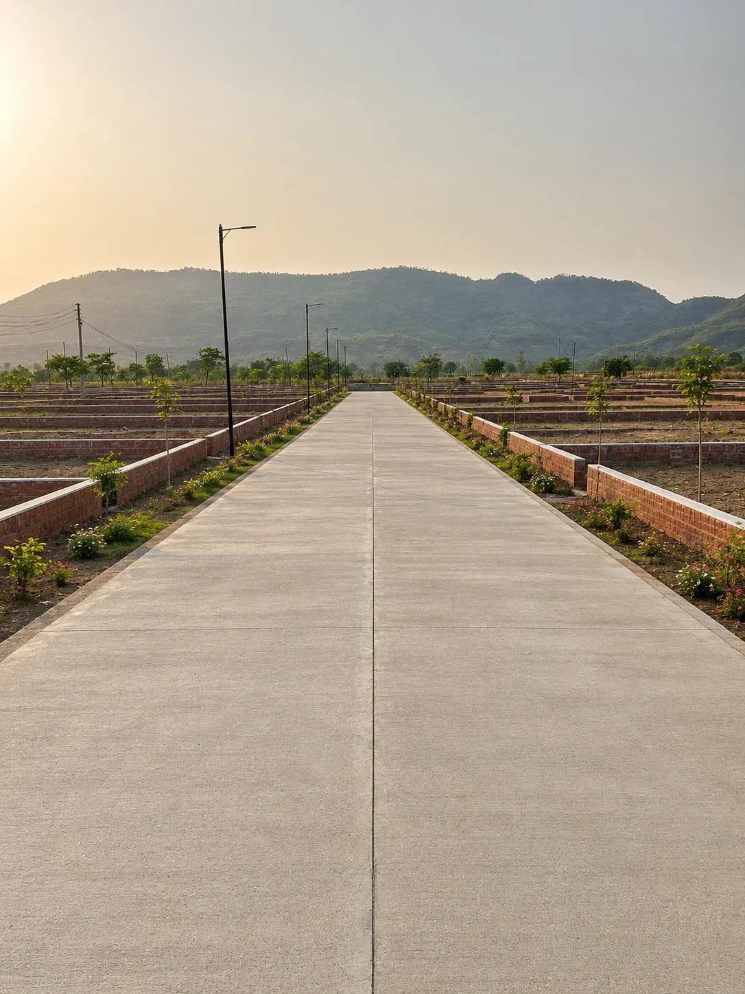 Wide Internal Concrete Road